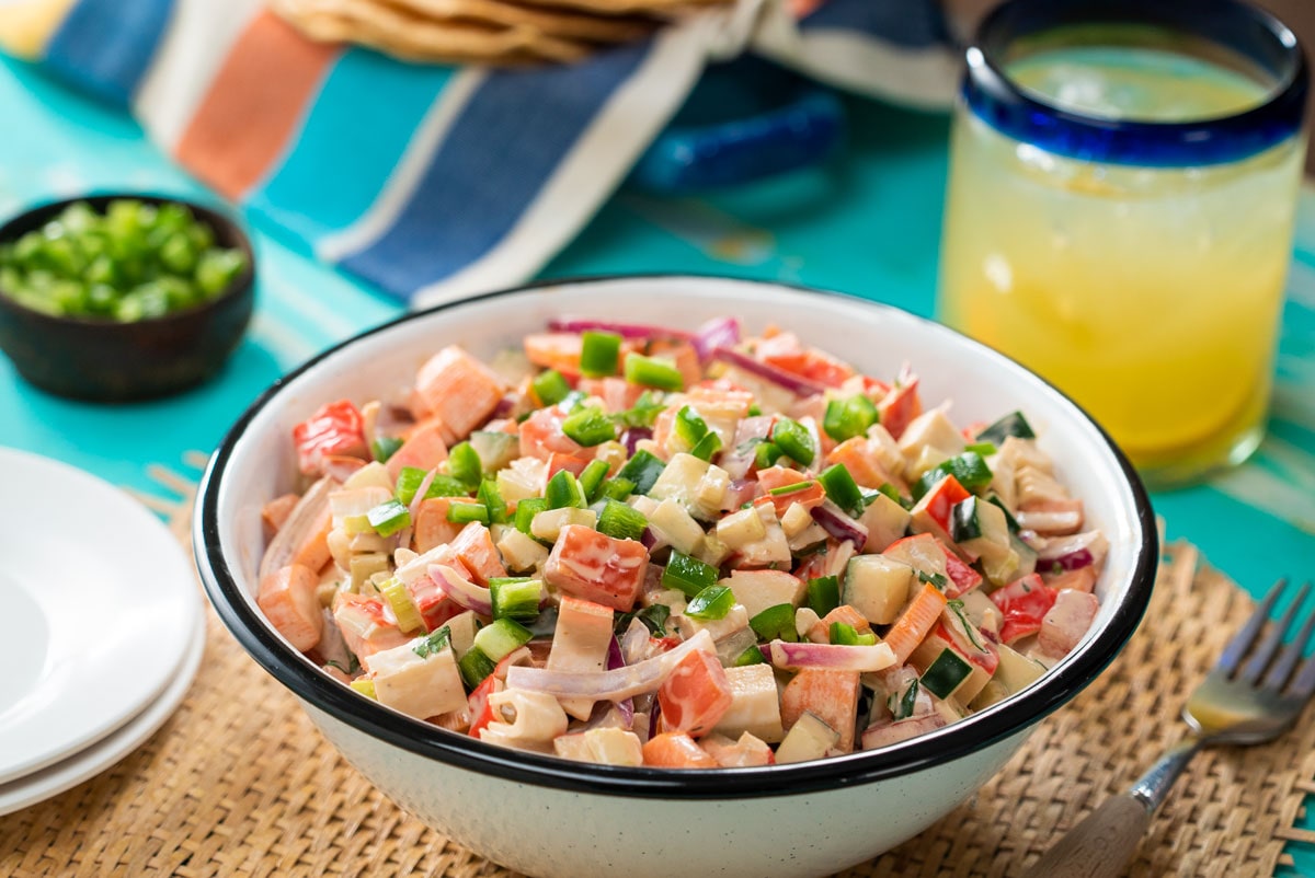 Ensalada De Surimi Con Mayonesa