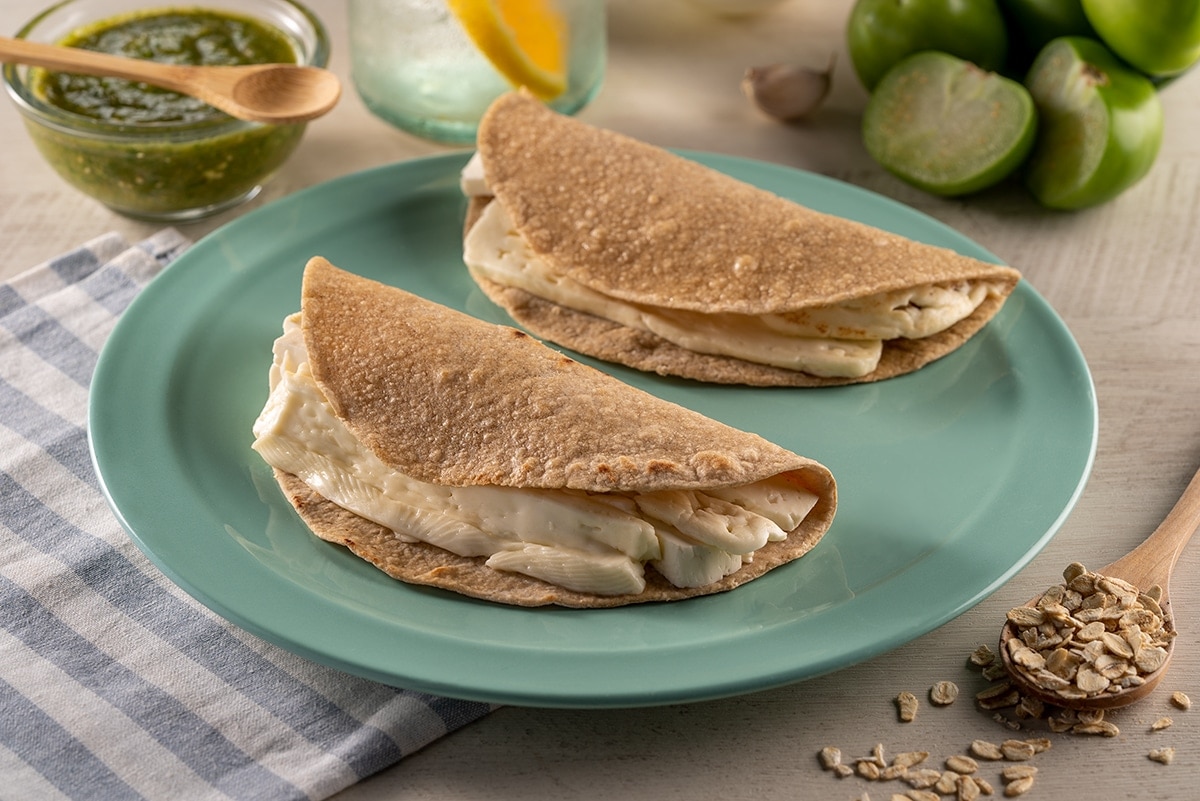 Quesadillas De Avena Con Queso Panela