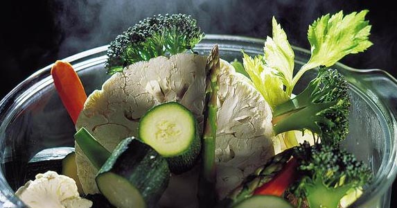 Como cocinar al vapor verduras pescado y carne