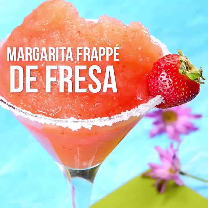 Margarita Frappé de Fresa - Recetas de Cocteles