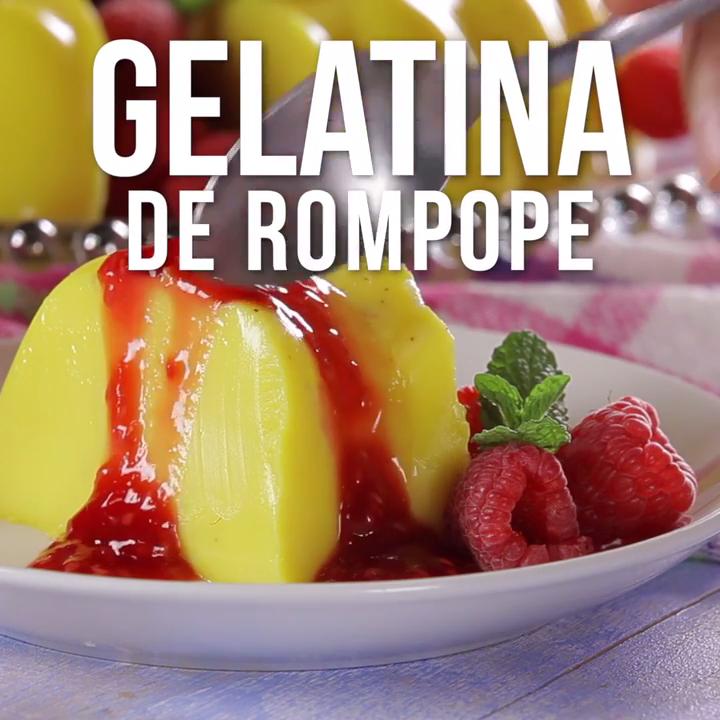 Gelatina de Rompope Fácil