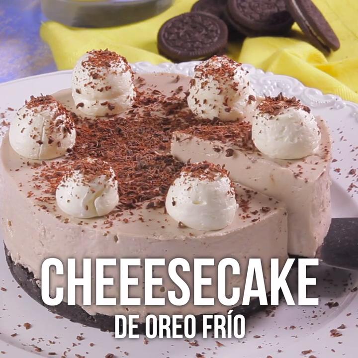 Cheesecake de Oreo Frío