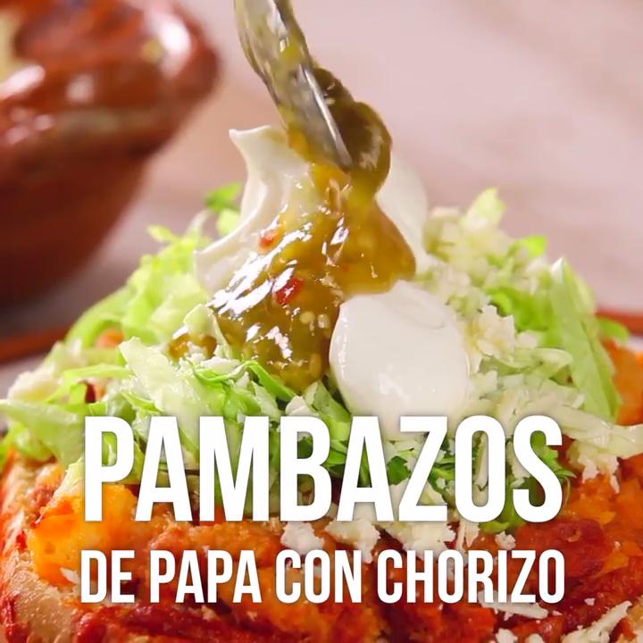Pambazos Mexicanos de Papa con Chorizo
