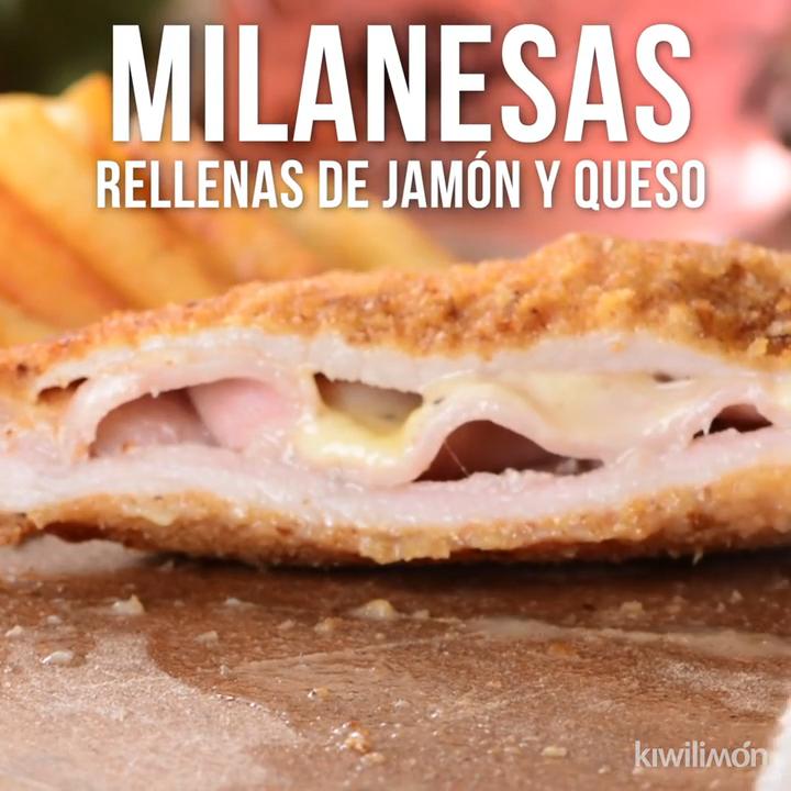 Milanesas Rellenas de Jamón y Queso