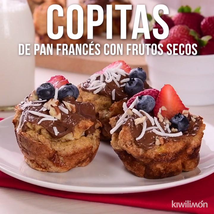Copitas de Pan Francés con Frutos Secos