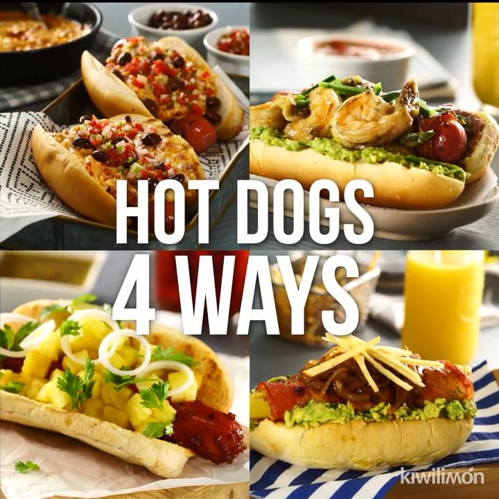 Hot Dogs 4 Ways