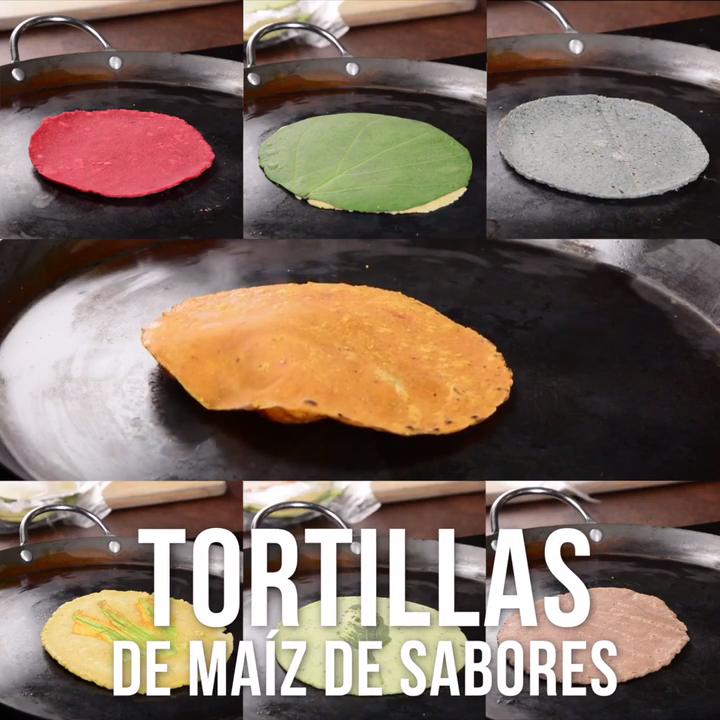Tortillas de Maíz de Sabores