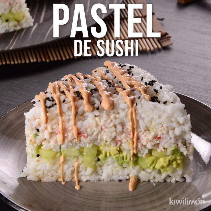 Descubrir 47+ imagen receta pastel de sushi kiwilimon