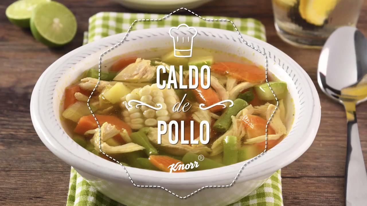 Caldo de Pollo con Verduras