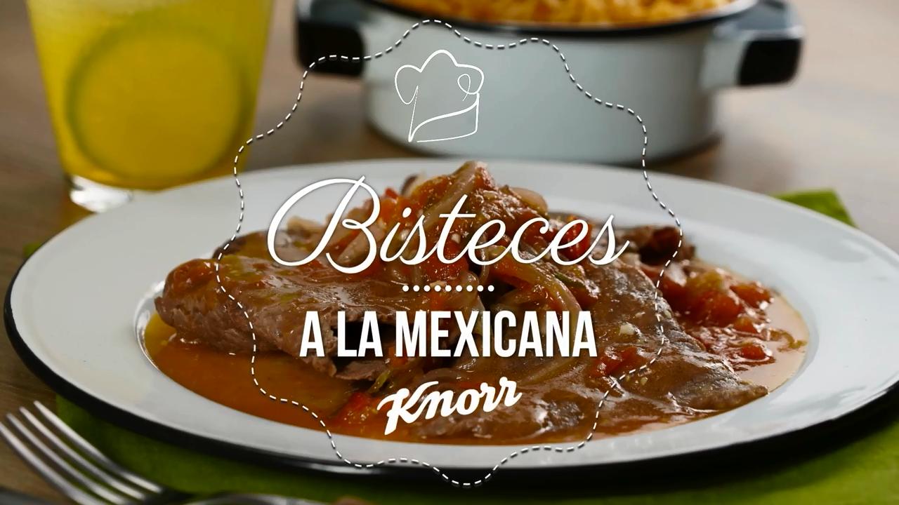 Bisteces a la Mexicana