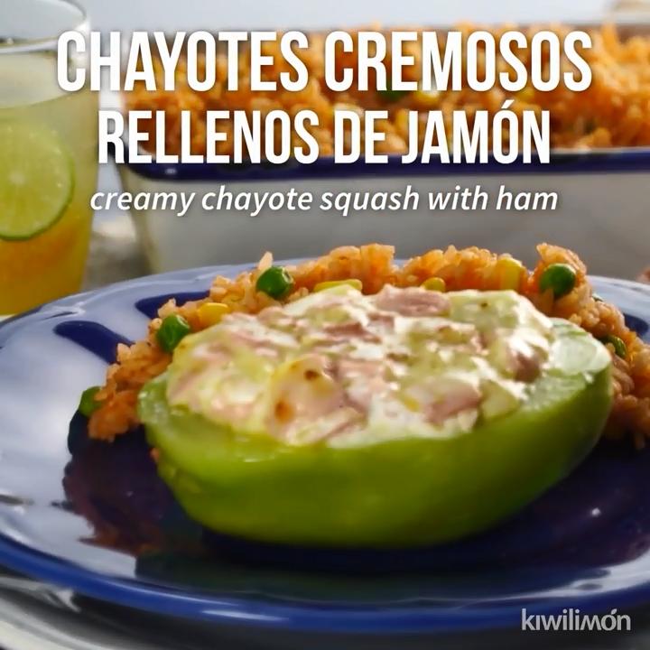 Creamy Ham-Stuffed Chayotes