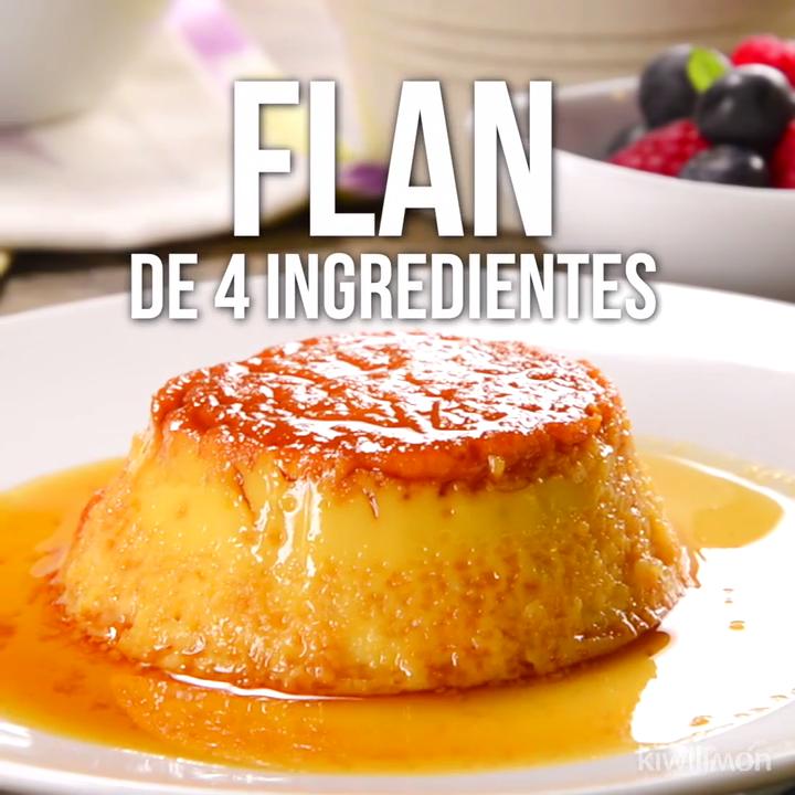 Flan de 4 Ingredientes