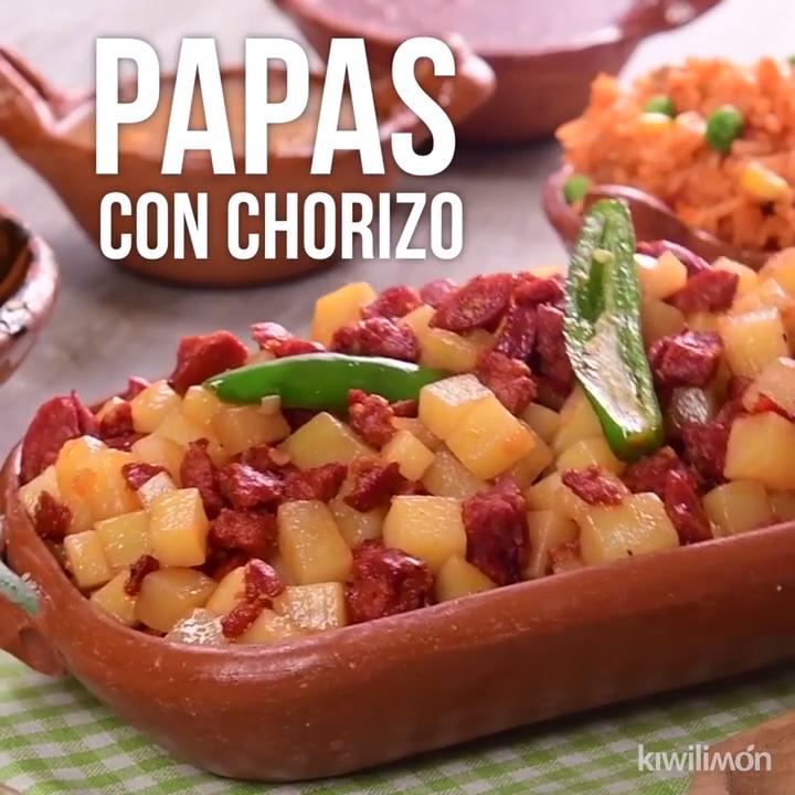 Papas con Chorizo Fácil