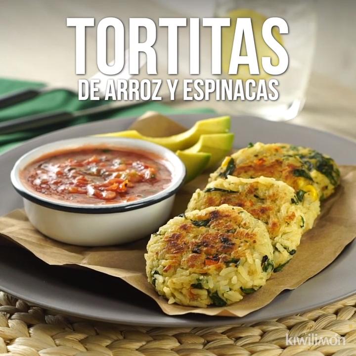 Tortitas de Arroz y Espinacas