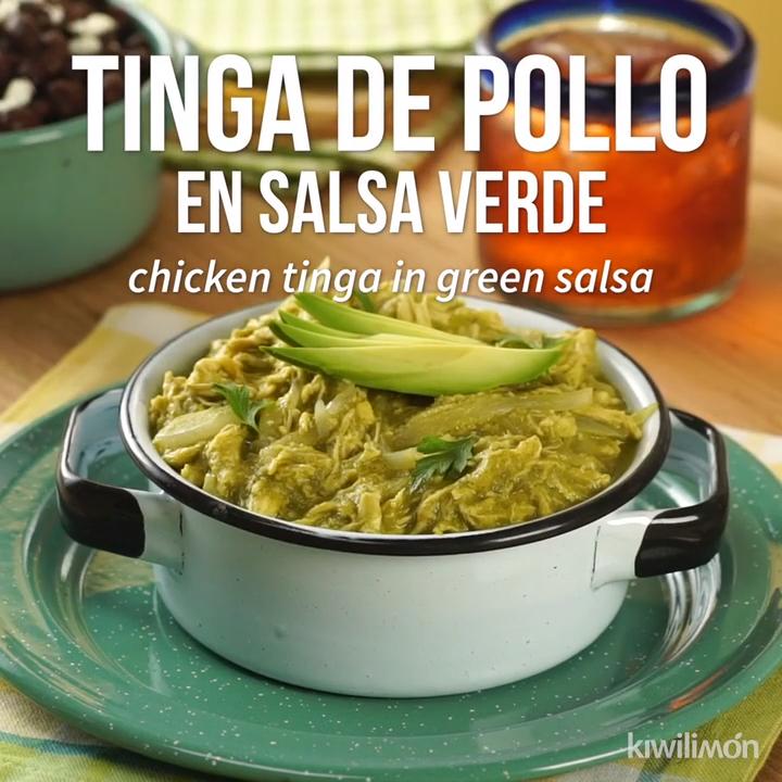 Tinga de Pollo en Salsa Verde