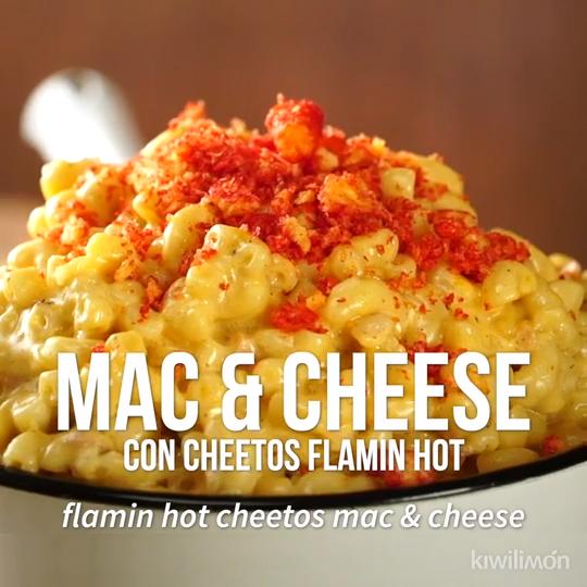 Mac & Cheese con Cheetos Flamin Hot