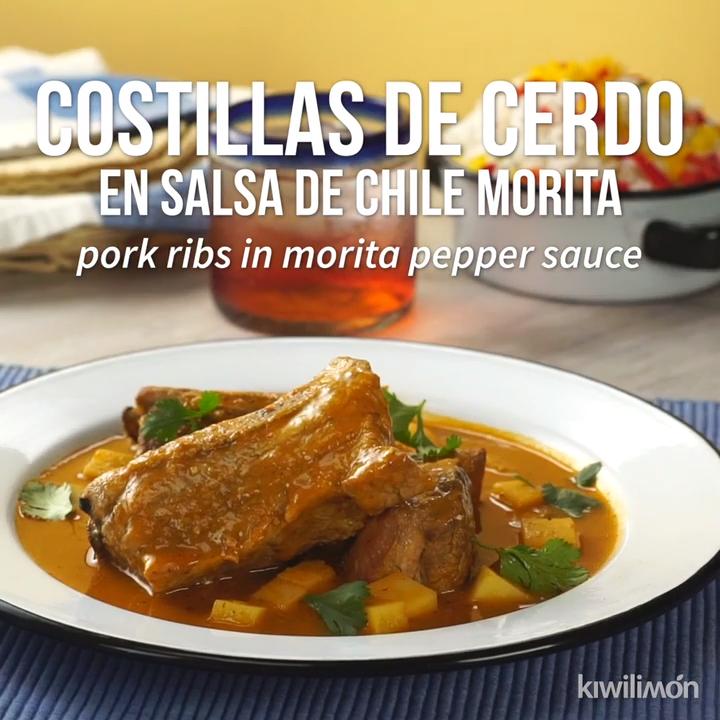 Costillas de Cerdo en Salsa de Chile Morita