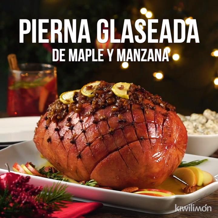 Pierna Glaseada con Maple y Manzana