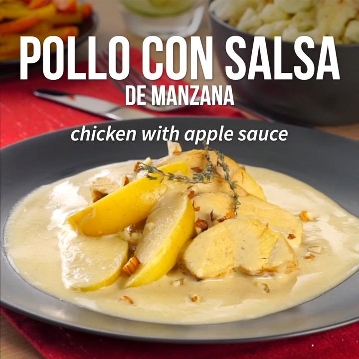 Pollo con Salsa de Manzana