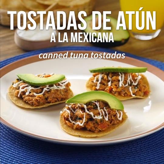 Tostadas de Atún a la Mexicana