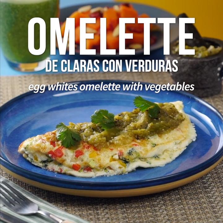 Omelette de Claras con Verduras