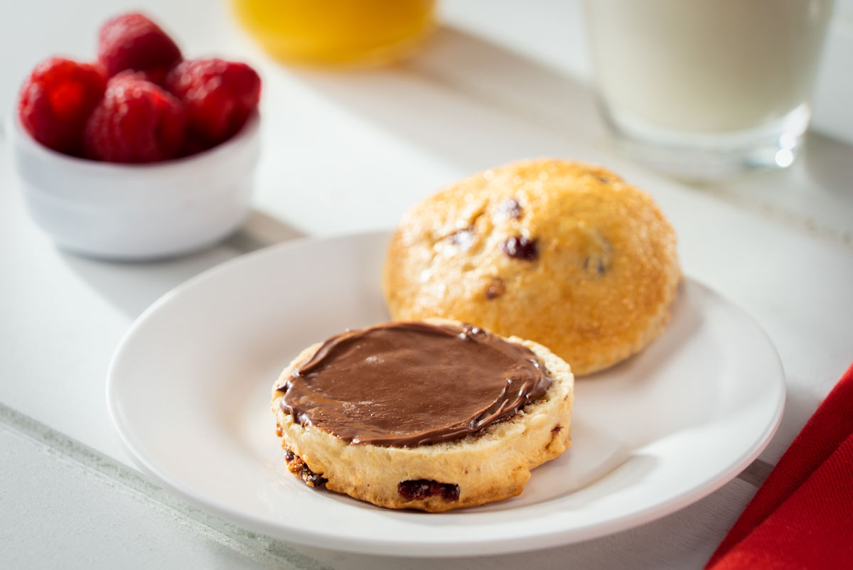 Bisquets de Frutos Rojos con Nutella