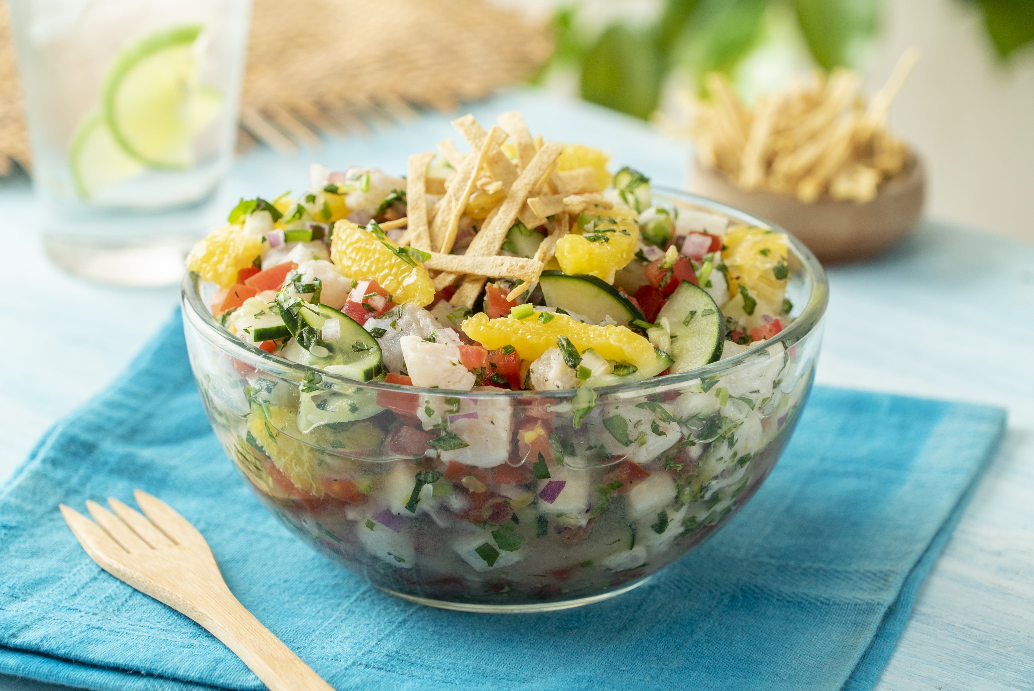 Ceviche de Pescado y Naranja