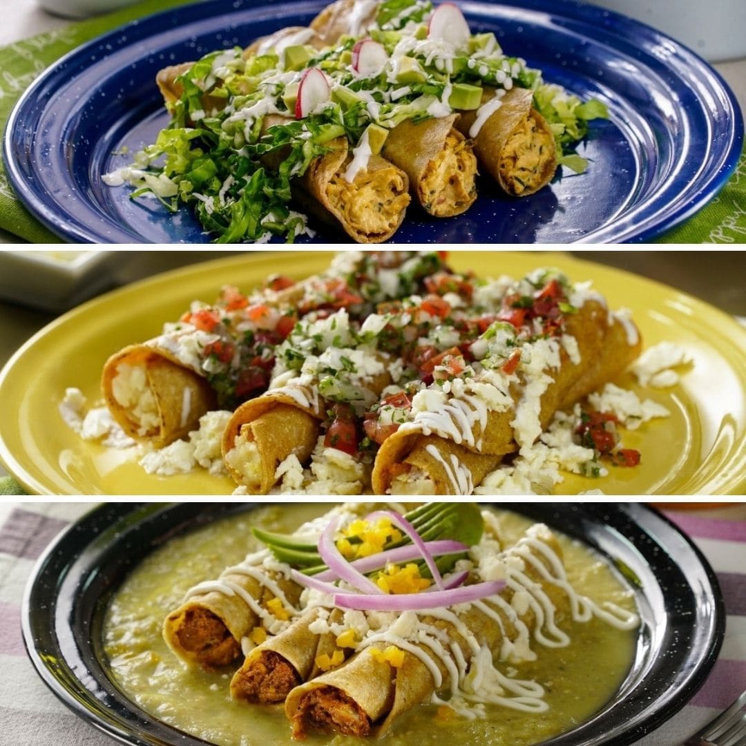 3 Tacos Dorados Mexicanos