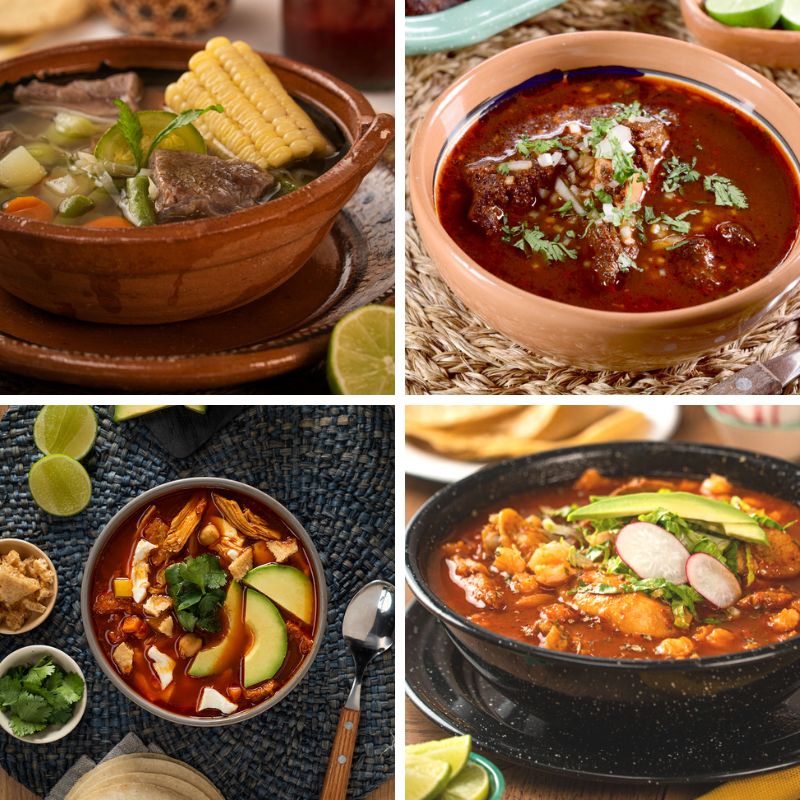 Caldos mexicanos para el 15 de septiembre