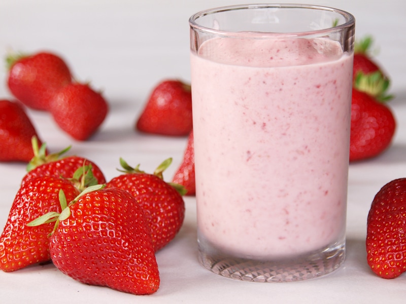 Receta de Licuado de Fresas y Yogurt