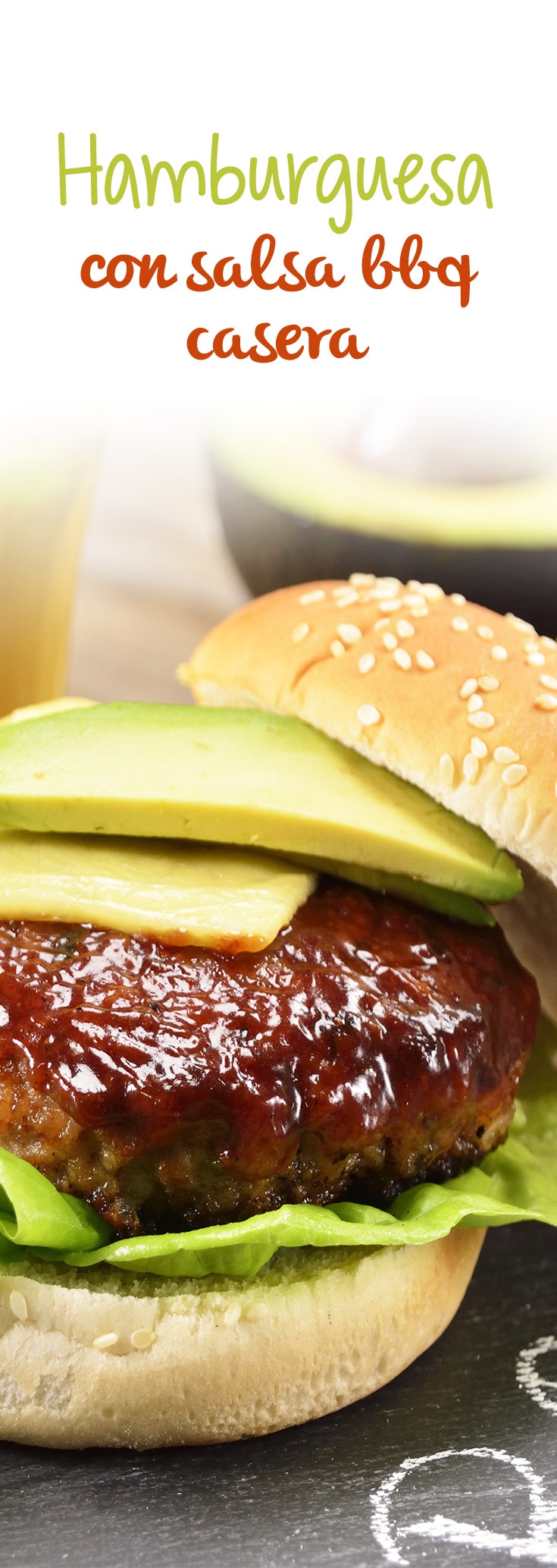 Hamburguesa con Salsa Bbq Casera