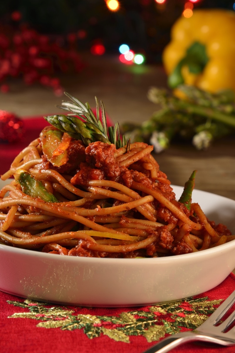 Pasta con Jitomate y Chorizo