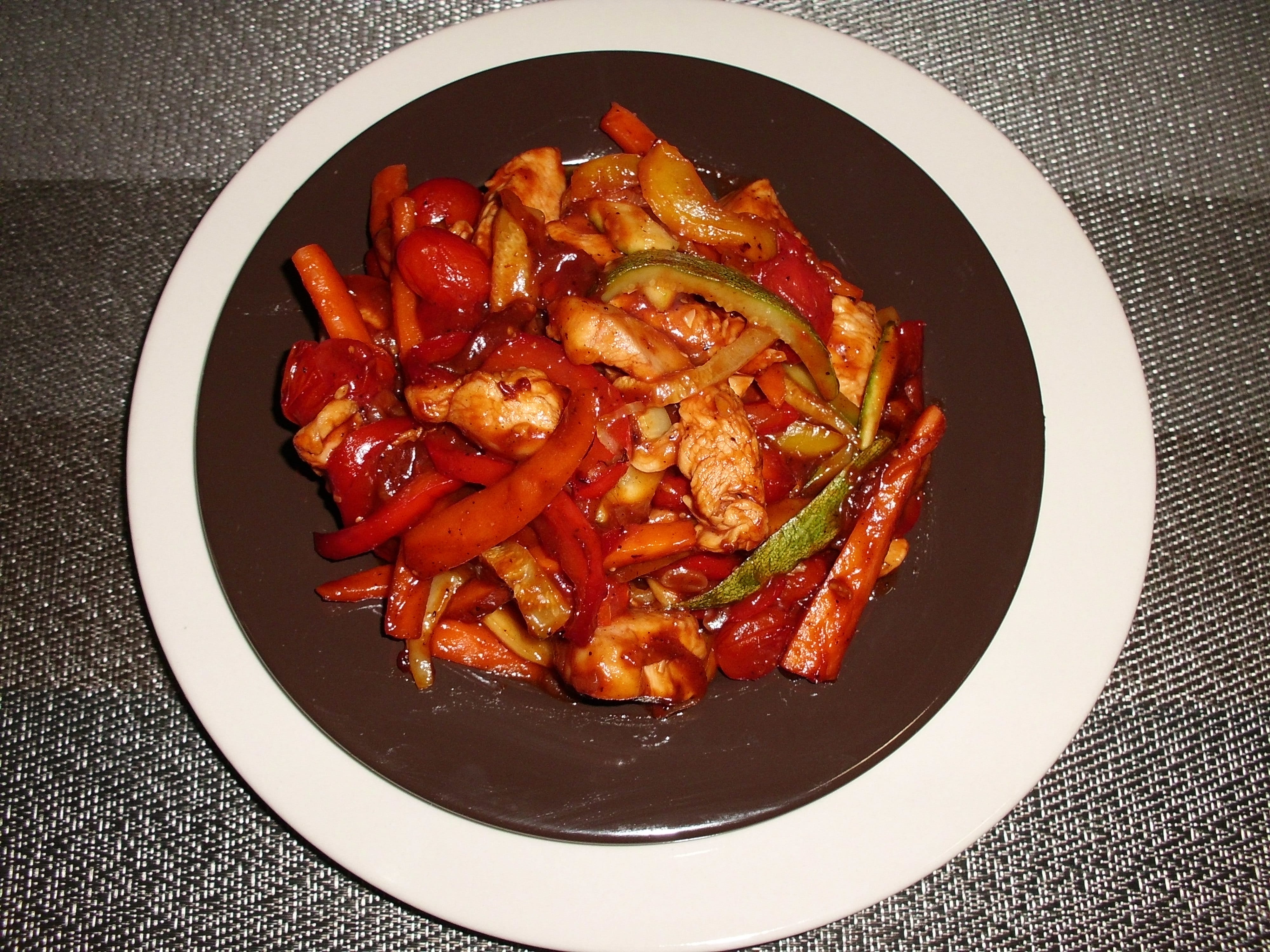 Fajitas de Pechuga de Pollo a la BBQ Chipotle