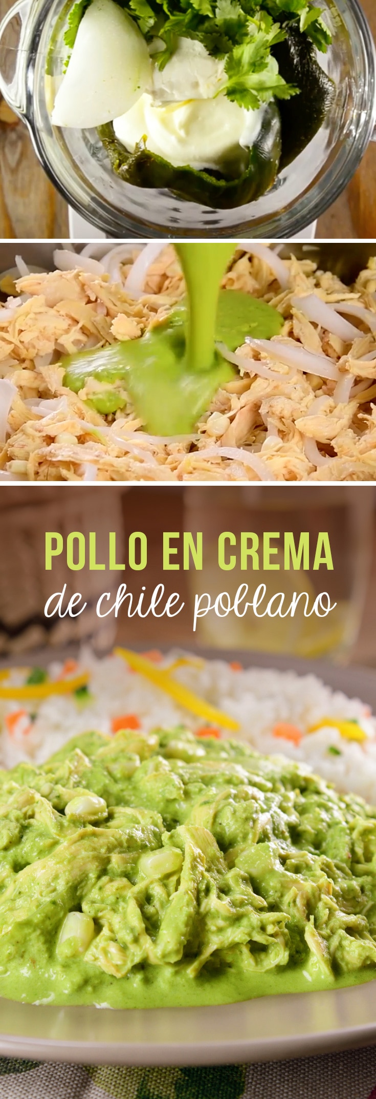 Pollo en Crema de Chile Poblano
