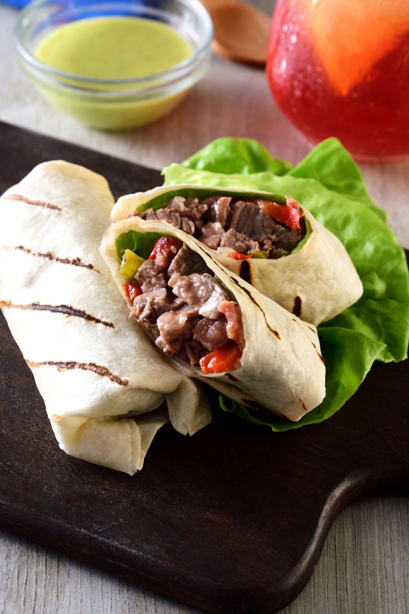 Burritos De Arrachera Con Tortillas De Harina