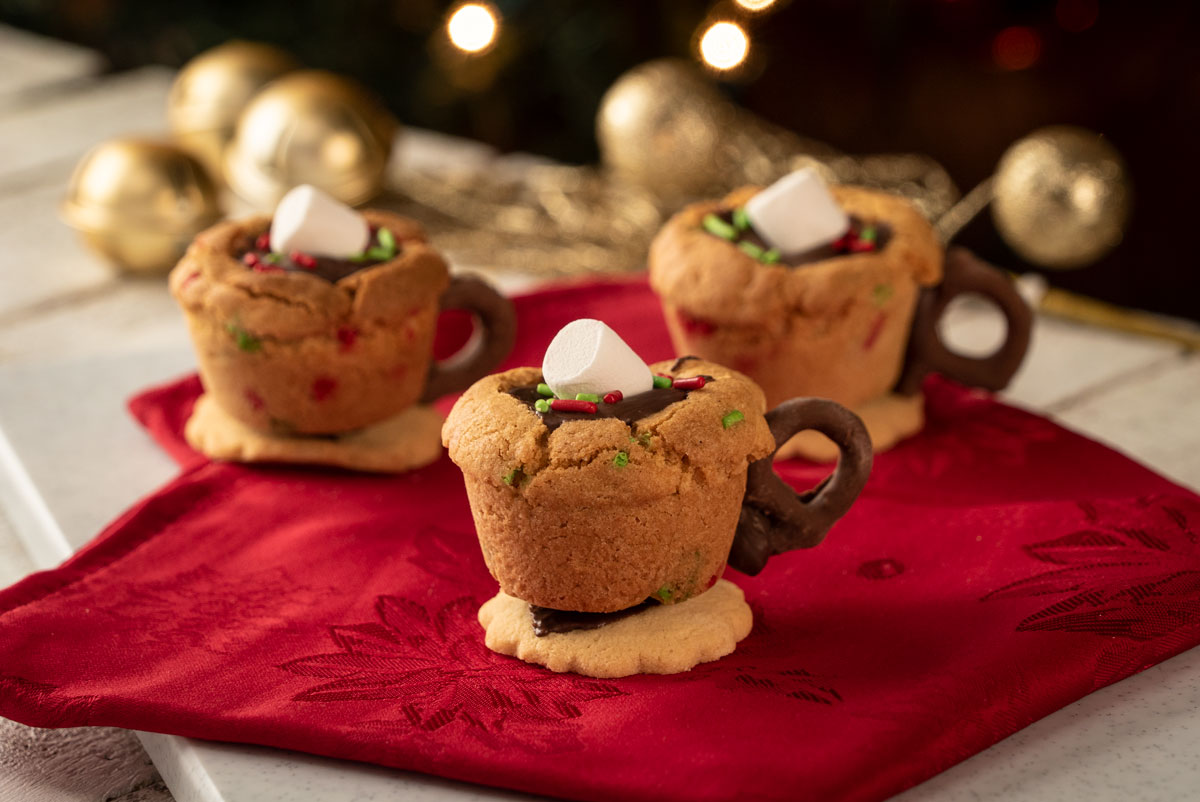 Mini Tazas Navideñas de Galleta